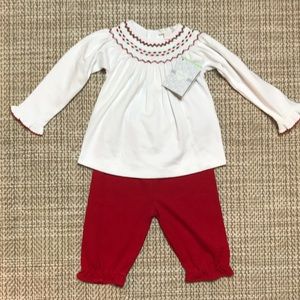Kissy Kissy Holiday Outfit (size 3-6m)